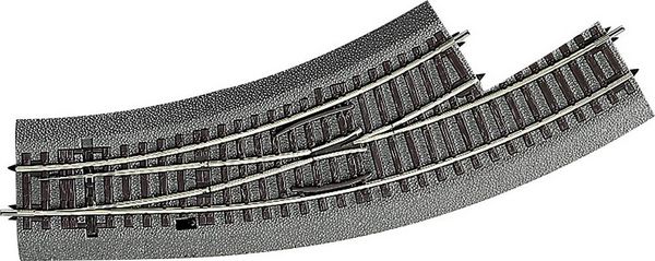 Produktbild: H0 RocoLine (mit Bettung) 42560 Bogenweiche, links 1St.