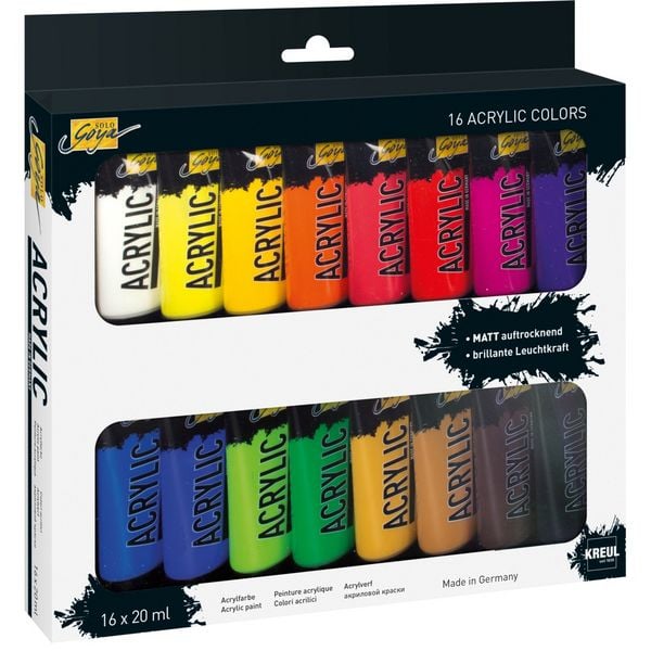 Produktbild: KREUL SOLO GOYA Acrylic 20 ml Tuben 16er Set