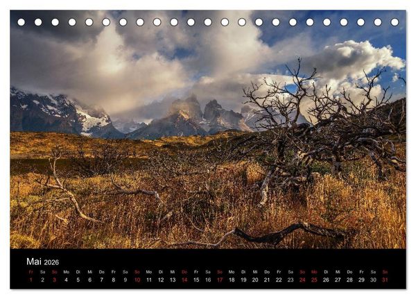 Produktbild: Patagonien-Land der Extreme (Tischkalender 2026 DIN A5 quer), CALVENDO Monatskalender