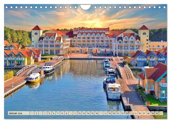 Produktbild: Sch&ouml;ne H&auml;fen in Deutschland von Greetsiel bis Lindau (Wandkalender 2026 DIN A4 quer), CALVENDO Monatskalender