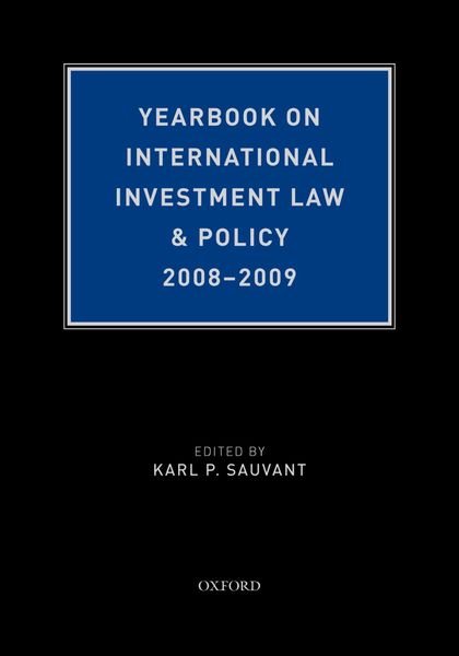 Produktbild: Yearbook on International Investment Law & Policy 2008-2009