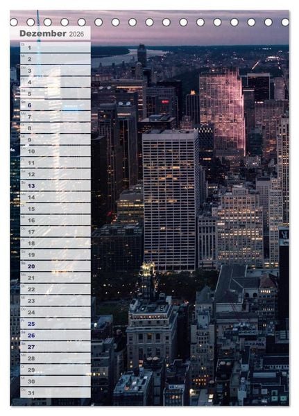 Produktbild: New York - Manhattan (Tischkalender 2026 DIN A5 hoch), CALVENDO Monatskalender