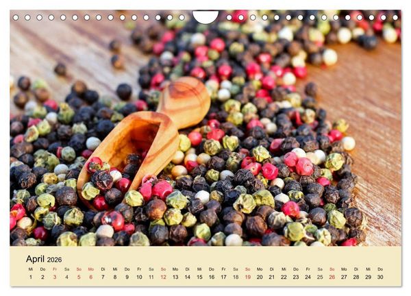 Produktbild: Aromatische Gew&uuml;rze. Die himmlischen Kostbarkeiten aus aller Welt (Wandkalender 2026 DIN A4 quer), CALVENDO Monatskalender