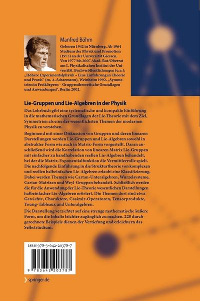 Produktbild: Lie-Gruppen und Lie-Algebren in der Physik
