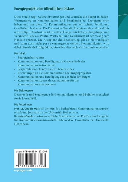 Energieprojekte im öffentlichen Diskurs
