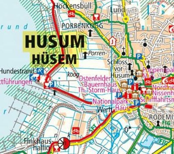Nordfriesland und Nordfriesische Inseln 1:100 000