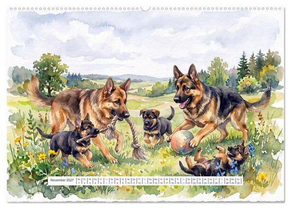 Produktbild: Treue Gef&auml;hrten (Wandkalender 2027 DIN A2 quer), CALVENDO Monatskalender