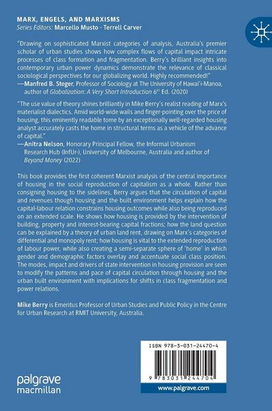 Produktbild: A Theory of Housing Provision under Capitalism