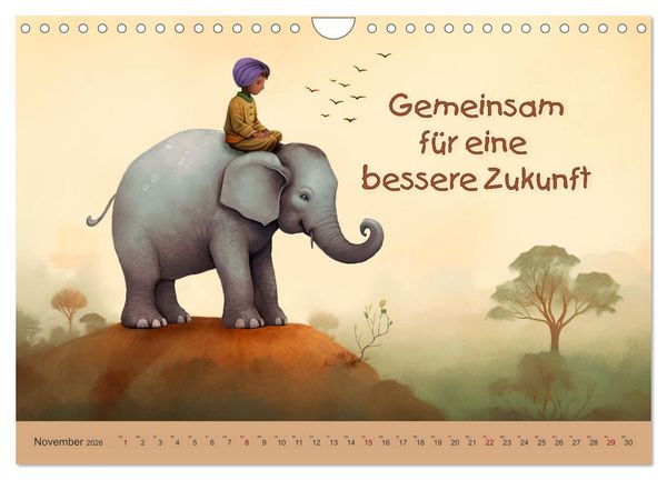 Produktbild: Friedensboten - Stimmen der Hoffnung (Wandkalender 2026 DIN A4 quer), CALVENDO Monatskalender