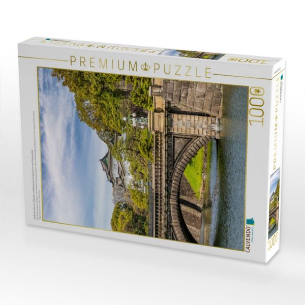 Produktbild: CALVENDO Puzzle Idyllische Seimon Ishibashi und Nijubashi mit Wachturm vom Kaiserpalast | 1000 Teile Lege-Gr&ouml;&szlig;e 64x48cm Foto-Puzzle f&uuml;r gl&uuml;ckliche Stu