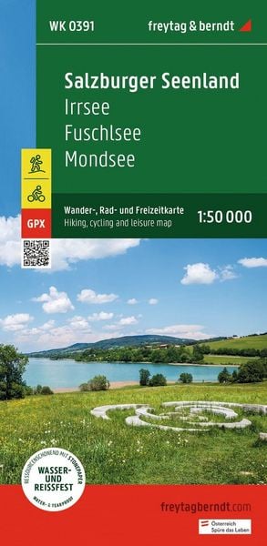 Produktbild: freytag & berndt Wanderkarte WK 0391 Salzburger Seenland, Irrsee - Fuschlsee - Mondsee 1:50.000