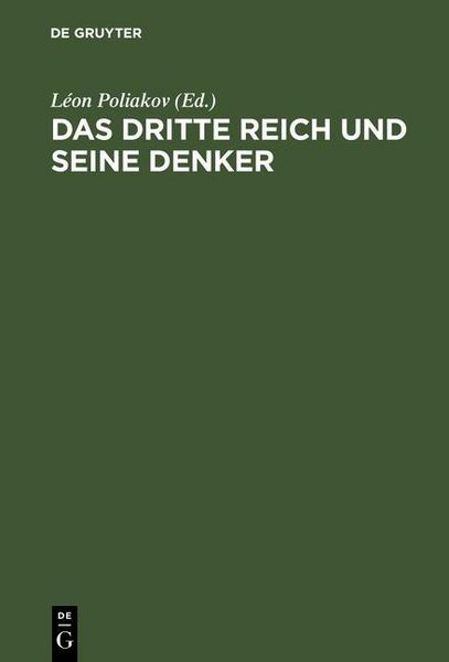 Produktbild: Das Dritte Reich und seine Denker