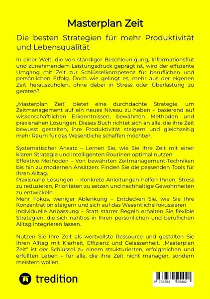 Produktbild: Masterplan Zeit