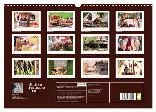 Produktbild: Mittelalter - Zeit unserer Ahnen (Wandkalender 2026 DIN A3 quer), CALVENDO Monatskalender