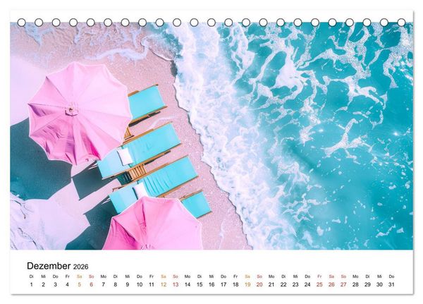 Produktbild: Maritim pur - Strandtr&auml;ume (Tischkalender 2026 DIN A5 quer), CALVENDO Monatskalender