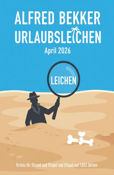 Produktbild: Urlaubsleichen April 2026: Krimis f&uuml;r Strand und Urlaub auf 1052 Seiten