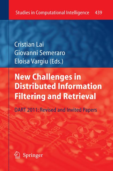 Produktbild: New Challenges in Distributed Information Filtering and Retrieval