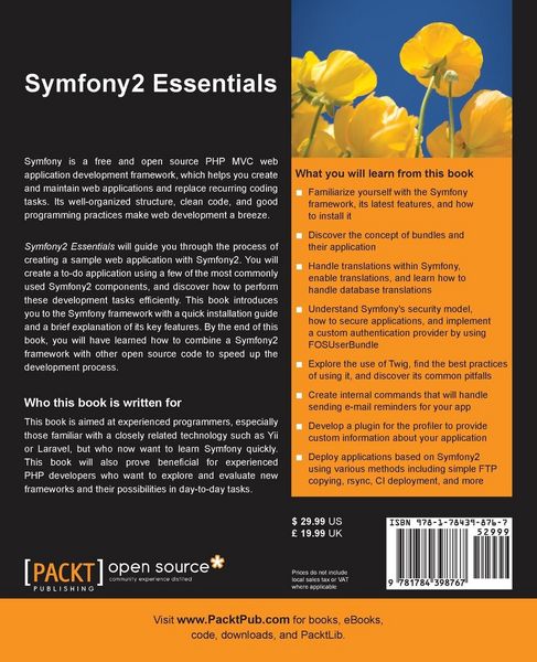 Produktbild: Symfony2 Essentials