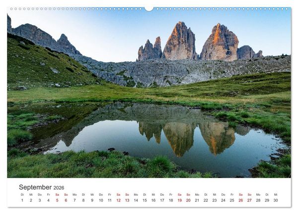 Produktbild: Emotionen der Berge (hochwertiger Premium Wandkalender 2026 DIN A2 quer), Kunstdruck in Hochglanz