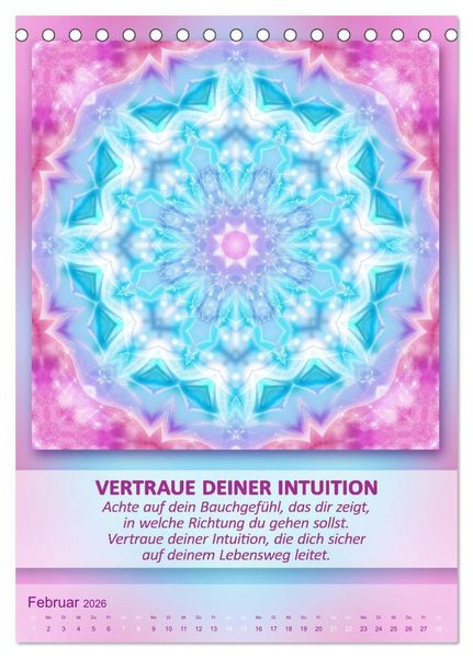 Produktbild: Light Energy Mandalas - Kalender - Vol. 2 (Tischkalender 2026 DIN A5 hoch), CALVENDO Monatskalender