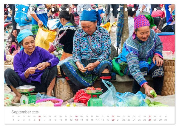 Produktbild: Vietnam - Der Norden (Tischkalender 2026 DIN A5 quer), CALVENDO Monatskalender
