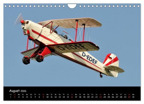 Produktbild: Doppeldecker - Veteranen der L&uuml;fte (Wandkalender 2026 DIN A4 quer), CALVENDO Monatskalender