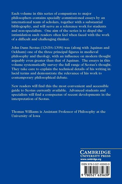 Produktbild: The Cambridge Companion to Duns Scotus