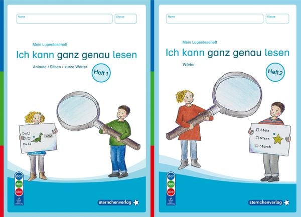 Produktbild: Mein Lupenleseheft 1 und 2 - Ich kann ganz genau lesen - DaZ - Ausgabe in Artikelkennzeichnung