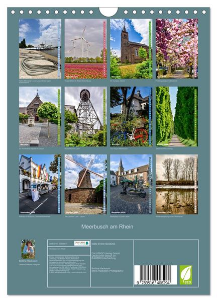 Produktbild: Meerbusch am Rhein (Wandkalender 2026 DIN A4 hoch), CALVENDO Monatskalender