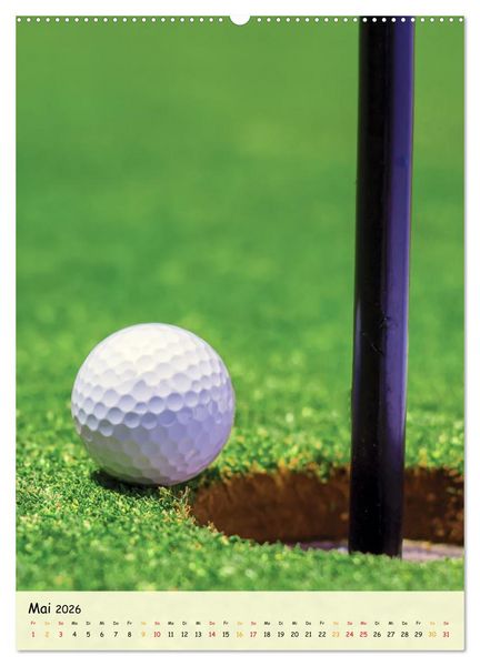 Produktbild: Golf Leidenschaft (Wandkalender 2026 DIN A2 hoch), CALVENDO Monatskalender