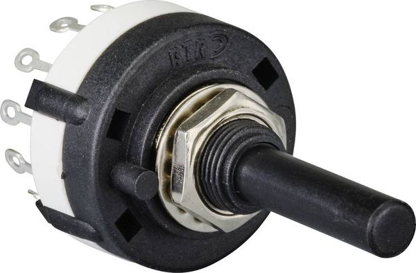 Produktbild: TRU COMPONENTS TC-9415604 SR26A4-4-3-R-29 Drehschalter 250V 150mA 12 x 30&deg; 1St.