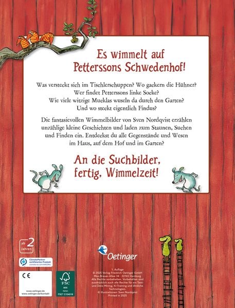 Produktbild: Das gro&szlig;e Pettersson und Findus Wimmelbuch