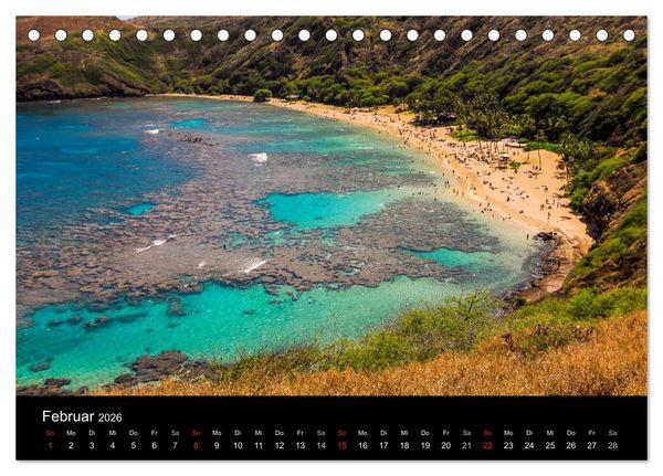 Produktbild: Colors of HAWAII (Tischkalender 2026 DIN A5 quer), CALVENDO Monatskalender