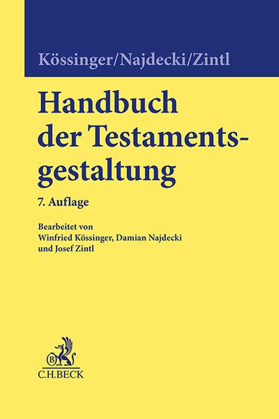 Produktbild: Handbuch der Testamentsgestaltung