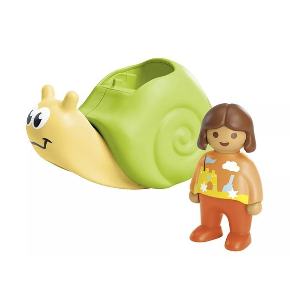 PLAYMOBIL JUNIOR 71699 - Schaukelschnecke mit Rasselfunktion