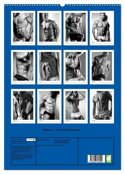Produktbild: M&auml;nner... in underwear deluxe (hochwertiger Premium Wandkalender 2026 DIN A2 hoch), Kunstdruck in Hochglanz