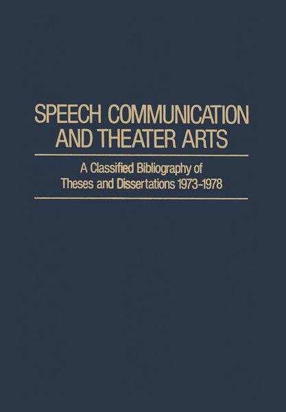 Produktbild: Speech Communication and Theater Arts