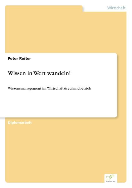 Produktbild: Wissen in Wert wandeln!