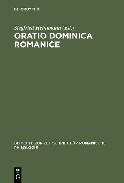 Produktbild: Oratio Dominica Romanice