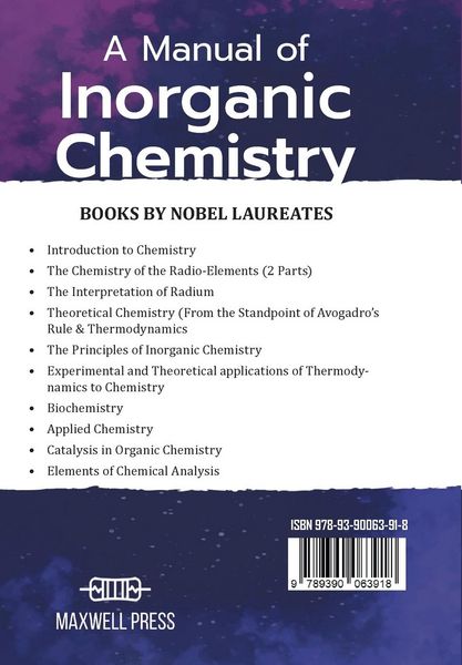 Produktbild: A Manual of Inorganic Chemistry