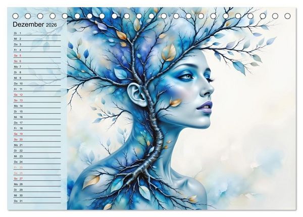 Produktbild: Waldgeborene Eleganz (Tischkalender 2026 DIN A5 quer), CALVENDO Monatskalender