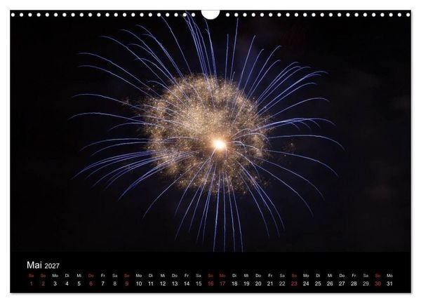 Produktbild: Feuerwerk (Wandkalender 2027 DIN A3 quer), CALVENDO Monatskalender