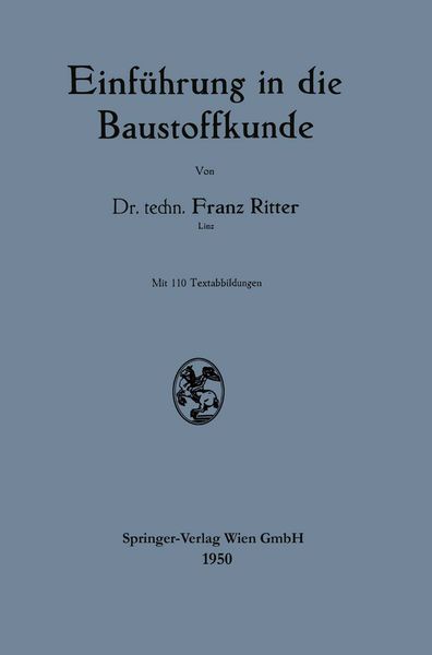 Produktbild: Einf&uuml;hrung in die Baustoffkunde