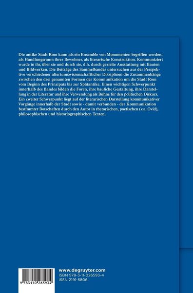 Produktbild: Kommunikationsr&auml;ume im kaiserzeitlichen Rom