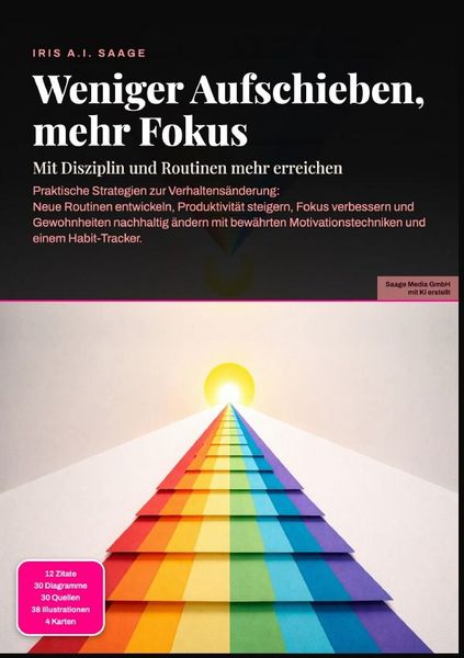 Produktbild: Weniger Aufschieben, mehr Fokus: Mit Disziplin und Routinen mehr erreichen