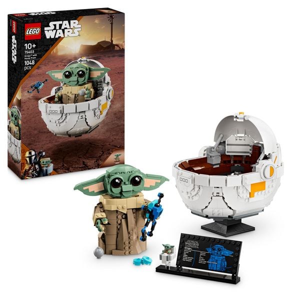 LEGO Star Wars 75403 Grogu in seiner Repulsorwiege aus The Mandalorian