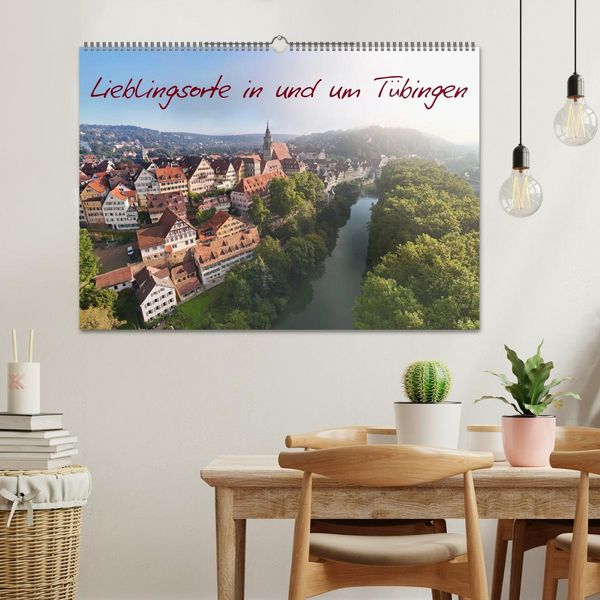Produktbild: Lieblingsorte in und um T&uuml;bingen (Wandkalender 2026 DIN A2 quer), CALVENDO Monatskalender