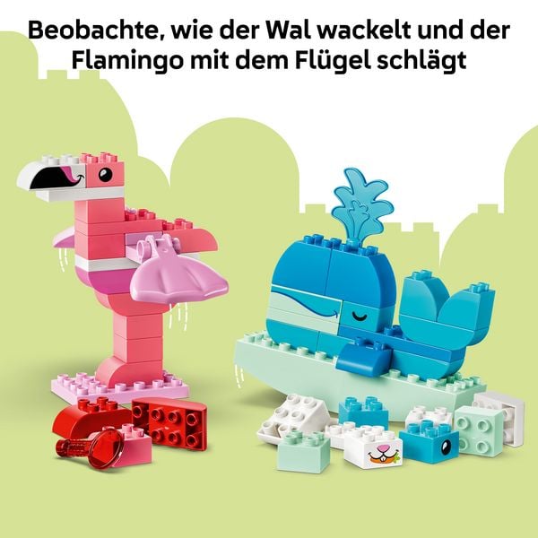 Produktbild: LEGO DUPLO 10472 Wir Bauen Tiere, Lernspielzeug zur Verbesserung der Fingerfertigkeit