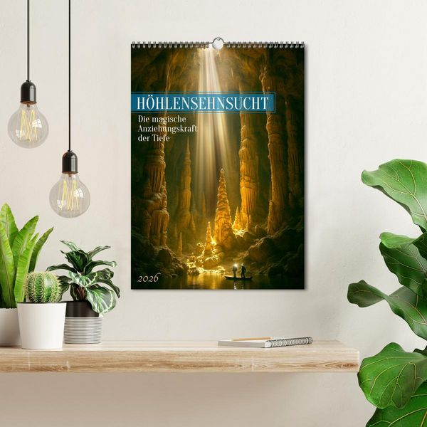 Produktbild: H&ouml;hlensehnsucht (Wandkalender 2026 DIN A3 hoch), CALVENDO Monatskalender