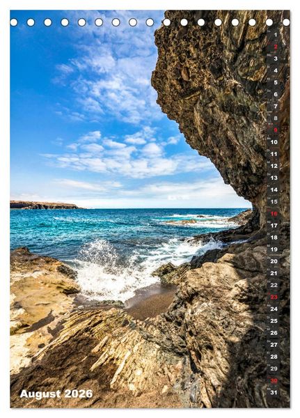 Produktbild: FUERTEVENTURA S&uuml;dsee-Flair (Tischkalender 2026 DIN A5 hoch), CALVENDO Monatskalender